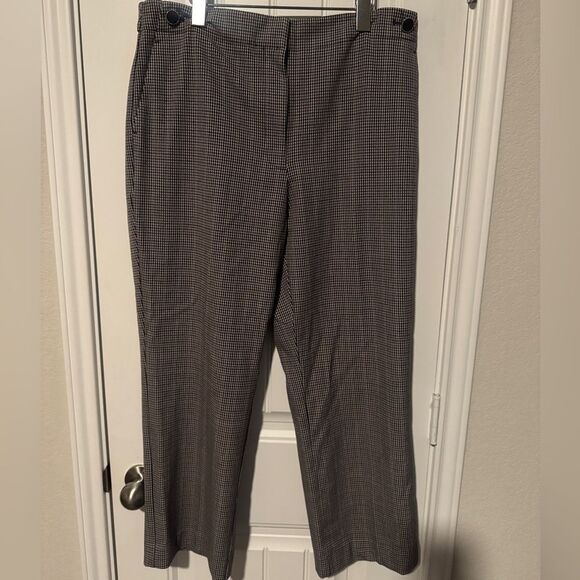 Ann Taylor Factory Pants - Ann Taylor houndstooth Patterned office siren secretary dark academia Pants